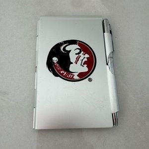 Florida State Seminoles Wellspring Flip Note Metal Pocket-sized Notebook w/ Pen